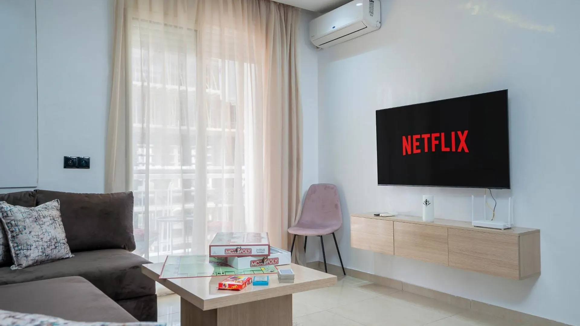Bel Appartement Piscine 10Min Plage Souk Netflix Beinsport Agadir 0*,